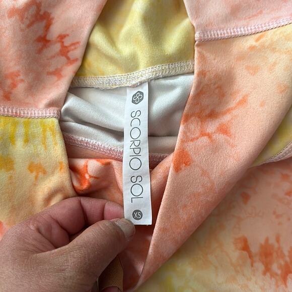Scorpio Sol | Vinyasa High Wasit Legging Sunset Splash Tie Dye Size XS - Picture 7 of 13